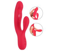 Smile Thumping Rabbit - vibromasseur rabbit 3 moteurs rechargeable - rouge