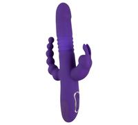 SMILE Triple - vibromasseur rechargeable à triple bras, rotatif et à pulsations (violet)