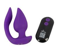 Smile - Vibromasseur anal et stimulateur clitoridien 2en1 - silicone violet