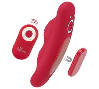 Smile - vibromasseur culotte télécommandé rechargeable - rouge