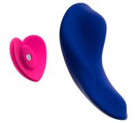 Smile - Vibromasseur culotte télécommandé - silicone bleu