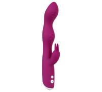 SMILE - vibromasseur double stimulation flexible - point G et clitoris - violet