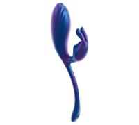 Smile - Vibromasseur point G et clitoris - étanche - silicone bleu