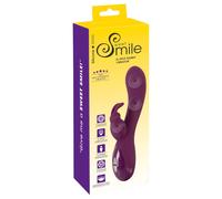 SMILE - vibromasseur rabbit 3 moteurs rechargeable - silicone violet