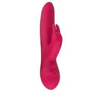 Smile Vibromasseur Rabbit Swirly Bunny en Silicone Rose 22x3,5 cm