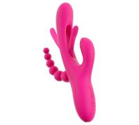 SMILE - Vibromasseur triple bras avec langue (rose)