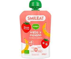 Smileat Pochette Bio Fraise & Banane