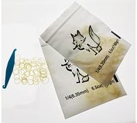 SmileOrtho 1/4 Amber Elastics 6.5oz outil dentaire orthodontique orale de bande de caoutchouc dents élastiques
