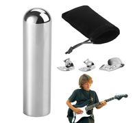 Smileshiney Barre coulissante pour guitare, curseurs améliorant le son | Design à nez rond solide, barre de tonalité optimale pour guitare Lap & Steel Guitare, Hawaïenne, Guitare électrique