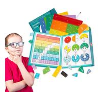Smileshiney Fractions Aimantées, Tuiles De Fraction Magnétique, Magnetic Fraction Educational Puzzle, Jeux Éducatifs Mathématiques | Kit Éducatif en Classe, Ensemble De Manipulations Mathématiques