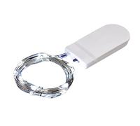 Smileshiney Guirlande LED - Blanc Chaud Chaîne Lumière - Fairy Lights LED - Guirlande Lumineuse LED - Guirlande Lumineuse À Piles | Longueur 1M, avec 2 Piles Boutons