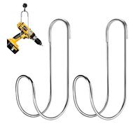 Smileshiney Lot de 2 supports de tuyau pour l'extérieur, support de tuyau d'eau en acier inoxydable, support de rangement pour pelouse, ferme, garage à l'extérieur