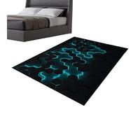 Smileshiney Tapis décoratif, tapis pour chambre à coucher, tapis de salon moderne, tapis de chambre à coucher, créez un tapis de protection du sol confortable et antidérapant pour la maison à regarder
