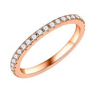 SMILEST Alliances en moissanite de 1,8 à 2 mm pour femme, couleur D, pureté VVS1, en argent sterling 925, empilables, pour femme, taille 4 à 11, #4.5, Argent sterling, Moissanite