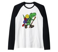 Smiletodaytees T-Shirt de randonnée drôle T-Rex Dinosaure Manche Raglan