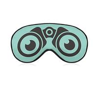 Smiley à travers les jumelles masque de sommeil visage drôle avec les yeux bandés pour dormir couvre-masque pour les yeux occultant élastique pour une nuit complète de voyage et de sieste