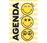 Smiley - Agenda 2025-2026 - Classique - Avec des blagues - Dès 7 ans