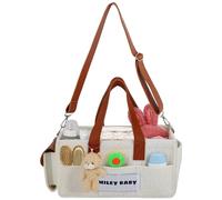 SMILEY BABY Sac à langer pour bébé, panier de rangement pour couches, organisateur de couches pour crèche, cadeau pour bébé, grand organisateur pour bébé essentiel pour garçons/filles