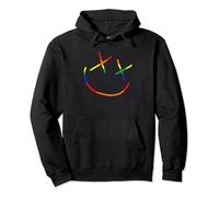 Smiley Couleur LGBT Gaypride Egalité Homme Femme Cadeau Sweat à Capuche