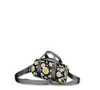 Smiley Flowers Black Recycled Small Weekender, Noir/Blanc