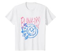 Smiley Officiel Blink-182 T-Shirt, Enfant, Blanc, 2 Ans