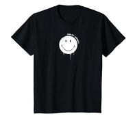 Smiley Originals Happy Face Drip Paint White T-Shirt
