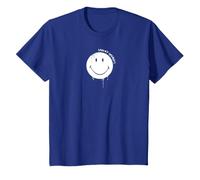 Smiley Originals Happy Face Drip Paint White T-Shirt