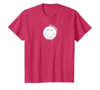 Smiley Originals Happy Face Drip Paint White T-Shirt