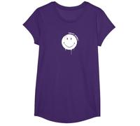 Smiley Originals Happy Face Drip Paint White T-Shirt