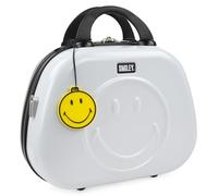 Smiley Originals - Vanity Case Rigide - Trousse de Toilette Femme Voyage - Trousse de Toilette Grande Capacité Légère et Résistante, Blanc-Noir