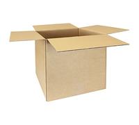 smiley pack Lot de 25 cartons pliables - 300 x 300 x 300 mm - Marron - KK40 - 30 x 30 x 30 cm - En carton ondulé - 1 carton ondulé