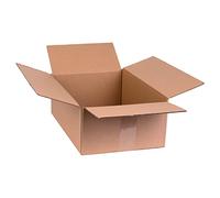 smiley pack Lot de 25 cartons pliables 360 x 250 x 140 mm marron KK 70 36 x 25 x 14 cm en carton ondulé 1 carton ondulé