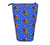 Smiley Poire Jaune Poire Extensible Stand Pencil Pouch Multi-Design Oxford Tissu Réglable Hauteur Multi-Usages Cosmétique Sac Cosmétique