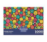 Smiley | Positif Puzzle 1000 Pièces, Défi Ingénieux Jouet Anti-Stress pour Adultes Et Enfants Jeu Éducatif Décor Mural & Cadeau Exquis 38x26cm/1000pcs