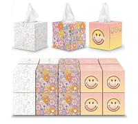 SMILEYWORLD Mouchoirs Ultra-Doux - 20 boîte de mouchoirs en Papier x 48 Feuilles (960 Feuilles) - 3 Plis - 3 Designs - Résistants et Saugants (JOY EDITION)