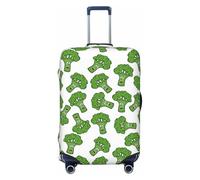 Smiling Brocoli Housses de protection élastiques pour bagages de voyage 45,7 à 81,3 cm, noir, S