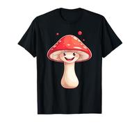 Smiling Cute Toadstool Champignon Kawaii Forest Friend T-Shirt