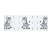 Smiling Donkey Tapis de clavier et de souris extra large, 30,5 x 80 cm, répond aux besoins du bureau, des jeux et des études, créant une expérience de bureau confortable et efficace.