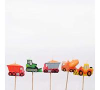 Smiling Faces Bougies de gâteau de fête d'anniversaire de Construction