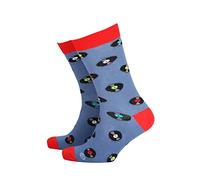 Smiling Faces MAKING SMILES SINCE 2001 Chaussette Thérapie Chaussettes en Bambou pour Hommes - Chaussettes Amusantes et Originales (Vinyl Records)