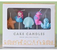Smiling Faces sous la mer Bougies d'anniversaire fête sirène fête