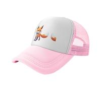 Smiling Fox Casquette de baseball tendance en maille pour adultes et jeunes, plusieurs couleurs disponibles, Rose, taille unique