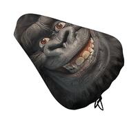 Smiling Gorilla Housse de coussin de siège de vélo rembourrée douce et confortable pour homme et femme - Housse de selle de vélo de route avec cordon de serrage - Coussin de rechange pour VTT