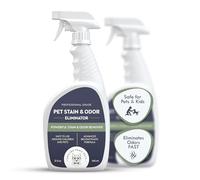 Smiling Paws Pets Éliminateur d'odeurs d'urine pour chat et chien | Destructeur d'enzymes d'urine de chat | Nettoyant enzymatique d'urine pour animaux de compagnie | Éliminateur d'odeurs d'animaux