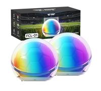 Smiling Shark FCL-01 Lampe de Nuit, Super Lumineuse 6 Modes RGB Mini Lumière de Fête Ultra-Compacte en Forme de Ballon de Football Portable Rechargeable Lampe Camping pour Regarder le Match (2)