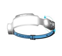 Smiling Shark Lampe Frontale, Lampes Frontales LED Rechargeable Ultra Puissante avec 6 Faisceau Large & Spot Réglable Détecteur de Mouvement 2400 mAh 6 Modes pour Randonnée Pêche Camping Cyclisme