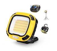 Smiling Shark Lampe Travail, 4000LM LED Lampe Inspection 18 Modes Lumière Étanche 4000mAh Rechargeable Portable COB Lampe D'atelier avec Magnétique pour Outdoor Réparation Garage Workshop Emergency