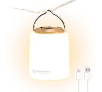 Smiling Shark Lanterne Camping, Camp Lamp Mini Lumière Chaude Rechargeable & Portable Luminosité Réglable 3 Modes Lampe de Tente Pour Adultes & Enfant Pêche Urgence Jardin, LED-Camping-Lanterne-Mini