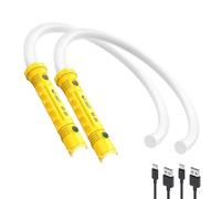Smiling Shark SF-01 Lampe de Travail Flexible Rechargeable Bâton Lumineux | 2-en-1 76cm Lampe de Poche LED Flexible 500lm avec 6 Modes & 2500mAh Lampe de Torche 360° pour Mécanique Réparation Camping