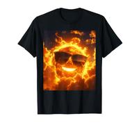 Smiling Sun Lunettes de Soleil Extreme Brûlant Summer Heat Meme T-Shirt
